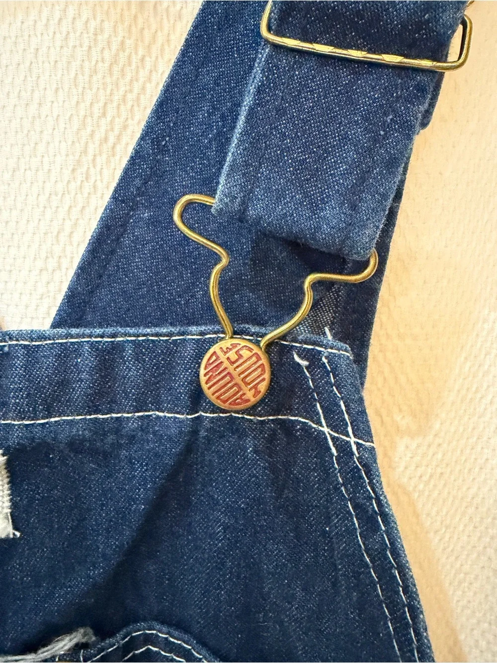 Classic Dark Blue Roundhouse Men's Denim Overalls 40x30